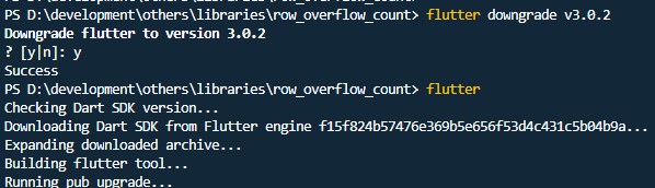 How to downgrade Flutter version?